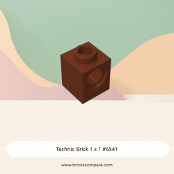 Technic Brick 1 x 1 #6541 - 192-Reddish Brown