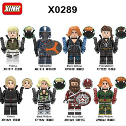 XINH X0289 8 minifigures: Black Widow