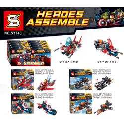 SY SY746D 4 Super Heroes vehicles