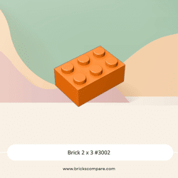 Brick 2 x 3 #3002 - 106-Orange