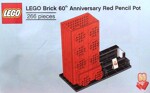 Lego 6258619 Lego Brick Building 60th Anniversary Red Pen Barrel