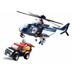 Sluban M38-B0656 Full police: Police rotary-wing helicopter