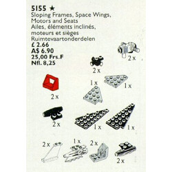 Lego 5155 Sloping Frames, Space Wings, Motors and Seats
