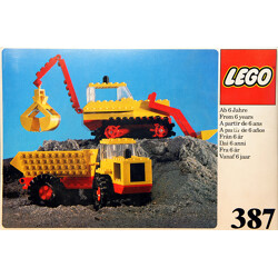 Lego 387 Excavators and dump trucks