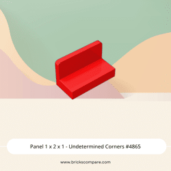 Panel 1 x 2 x 1 - Undetermined Corners #4865  - 21-Red