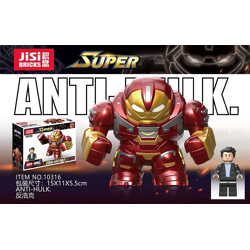 DECOOL / JiSi 0316 Iron Man anti-Hulk armor, Stark hand-held puppet