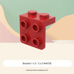 Bracket 1 x 2 - 2 x 2 #44728  - 21-Red