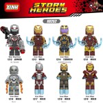 XINH 1216 8 minifigures: Iron Man