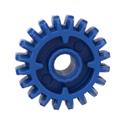 Technic Gear 20 Tooth Double Bevel with Clutch on Both Sides #35185 - 23-Blue