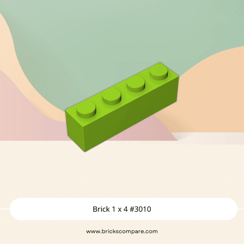Brick 1 x 4 #3010 - 119-Lime