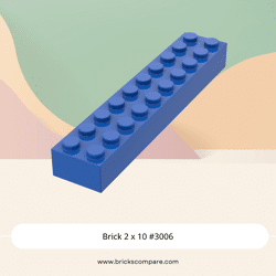 Brick 2 x 10 #3006 - 23-Blue