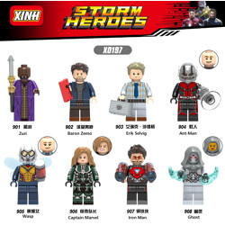 XINH 907 8 minifigures: Super Heroes