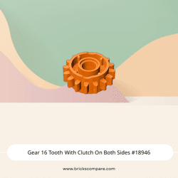 Gear 16 Tooth With Clutch On Both Sides #18946 - 106-Orange