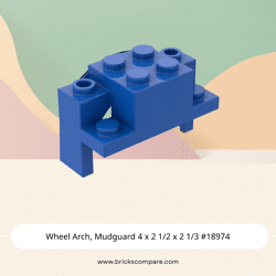 Wheel Arch, Mudguard 4 x 2 1/2 x 2 1/3 #18974  - 23-Blue