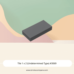 Tile 1 x 2 (Undetermined Type) #3069 - 199-Dark Bluish Gray