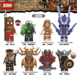 XINH X0285 8 Minifigures: Medieval War