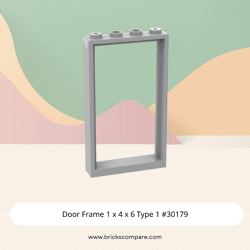 Door Frame 1 x 4 x 6 Type 1 #30179 - 194-Light Bluish Gray