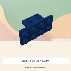 Bracket 1 x 2 - 2 x 4 #93274  - 140-Dark Blue