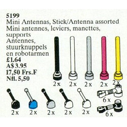 Lego 5199 Antennas, sticks