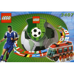 Lego 3407 Football: Red Team Bus