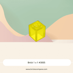Brick 1 x 1 #3005 - 44-Trans-Yellow
