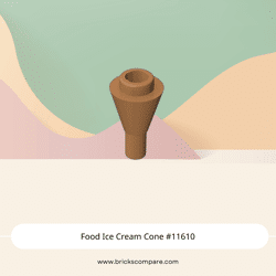 Food Ice Cream Cone #11610 - 312-Medium Dark Flesh
