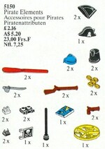 Lego 5058 Pirate Accessories