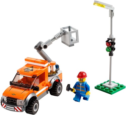 Lego 60054 Traffic: Street light maintenance engineering vehicle