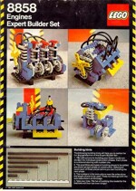 Lego 858 Six-cylinder car engine