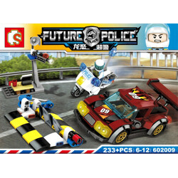 SY 602009 Dragon Fury Super Police: Barricade Intercepts Drag Racing Party