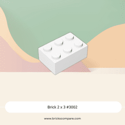 Brick 2 x 3 #3002 - 1-White