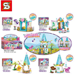 SY SY1460B Pony Baoli: Dream Pony Castle 4 combinations Dream Garden, Magnificent House, Serenity Castle, Flower Castle