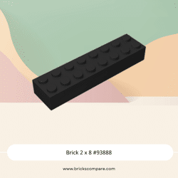 Brick 2 x 8 #93888 - 26-Black