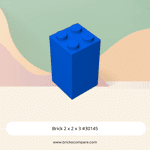 Brick 2 x 2 x 3 #30145 - 23-Blue