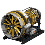 MouldKing 10141 Aircraft Engine With Motor