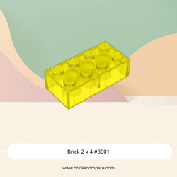 Brick 2 x 4 #3001 - 44-Trans-Yellow