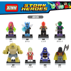 XINH 354 8 minifigures: Super Heroes