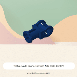 Technic Axle Connector with Axle Hole #32039 - 140-Dark Blue