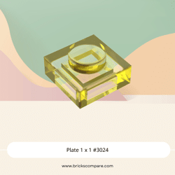 Plate 1 x 1 #3024 - 44-Trans-Yellow
