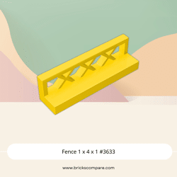 Fence 1 x 4 x 1 #3633 - 24-Yellow