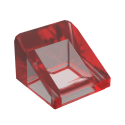 Slope 30 1 x 1 x 2/3 (Cheese Slope) #50746 - 41-Trans-Red