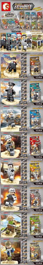 SY 12574 8 minifigures from the Battle of Poland