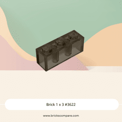 Brick 1 x 3 #3622 - 111-Trans-Black
