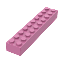 Brick 2 x 10 #3006 - 221-Dark Pink