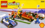 Lego 2554 Racing Cars: Formula One Racing Cars is in the station