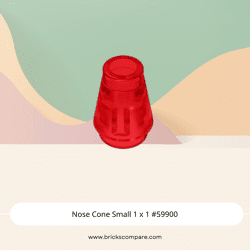 Nose Cone Small 1 x 1 #59900 - 41-Trans-Red