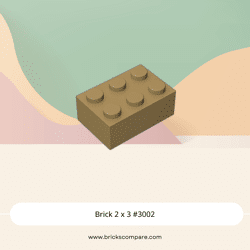 Brick 2 x 3 #3002 - 138-Dark Tan