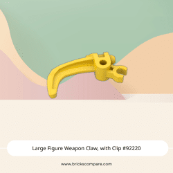 Large Figure Weapon Claw, with Clip #92220  - 24-Yellow
