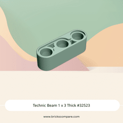 Technic Beam 1 x 3 Thick #32523 - 151-Sand Green