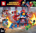 SY SY516B Iron Man fighter, Captain America fighter combined robot